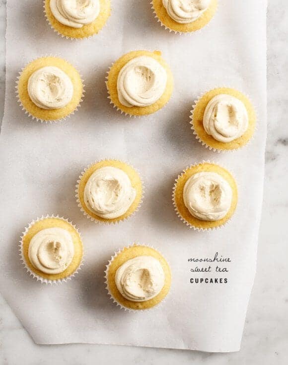 Moonshine Sweet Tea Cupcakes