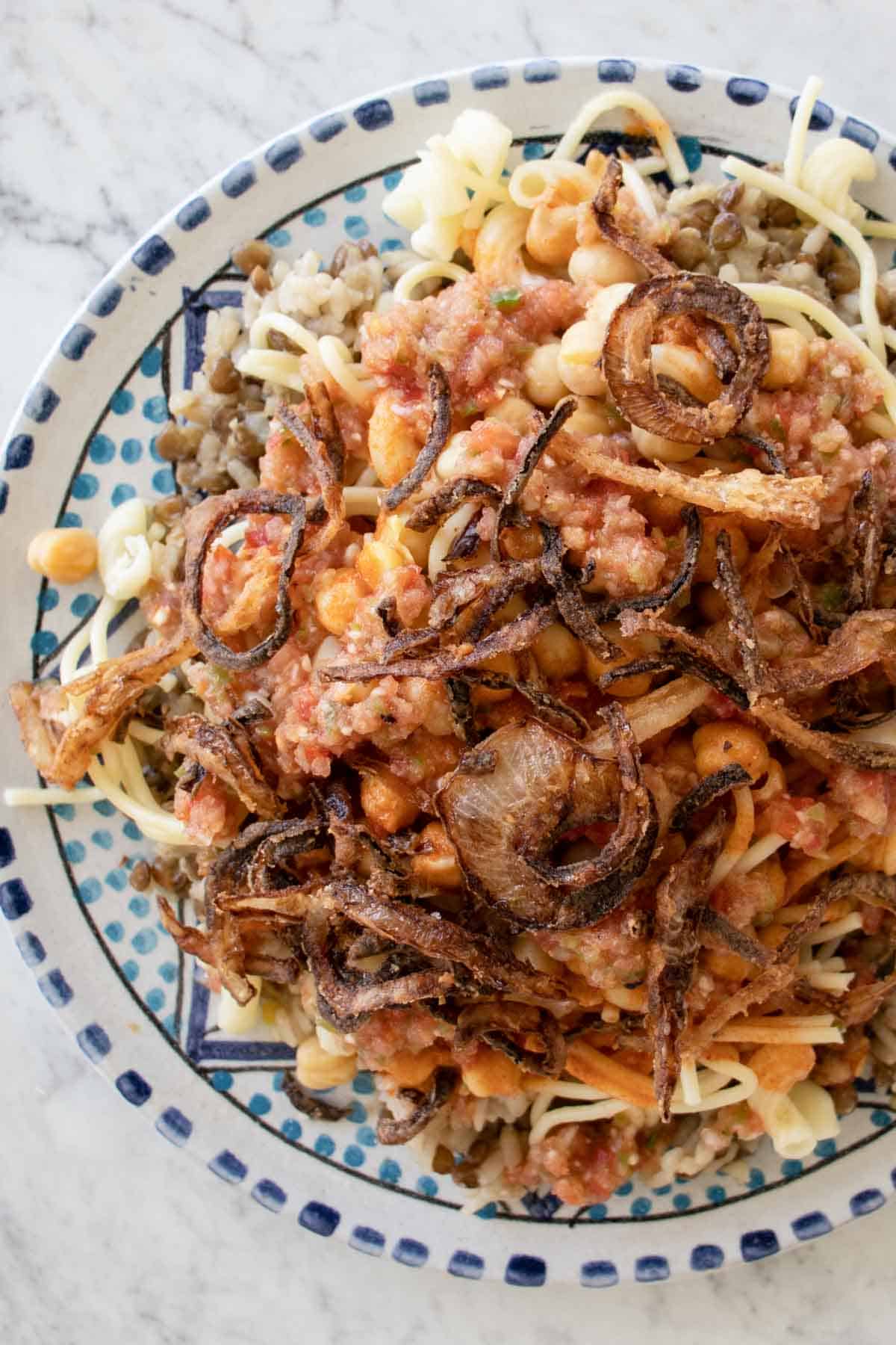 Egyptian Koshari Recipe (The Best I've Had)