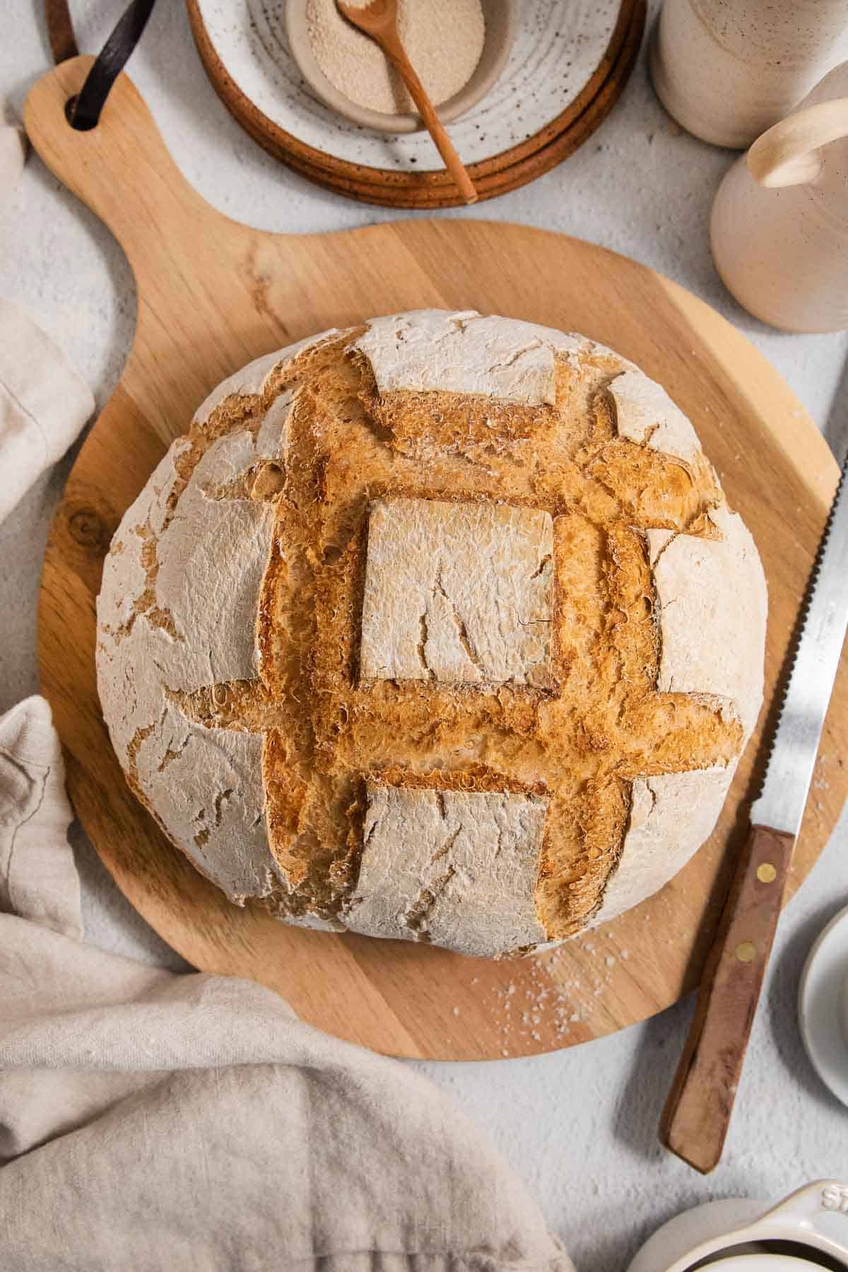 Gluten-Free Artisan Bread (5 Ingredients!)