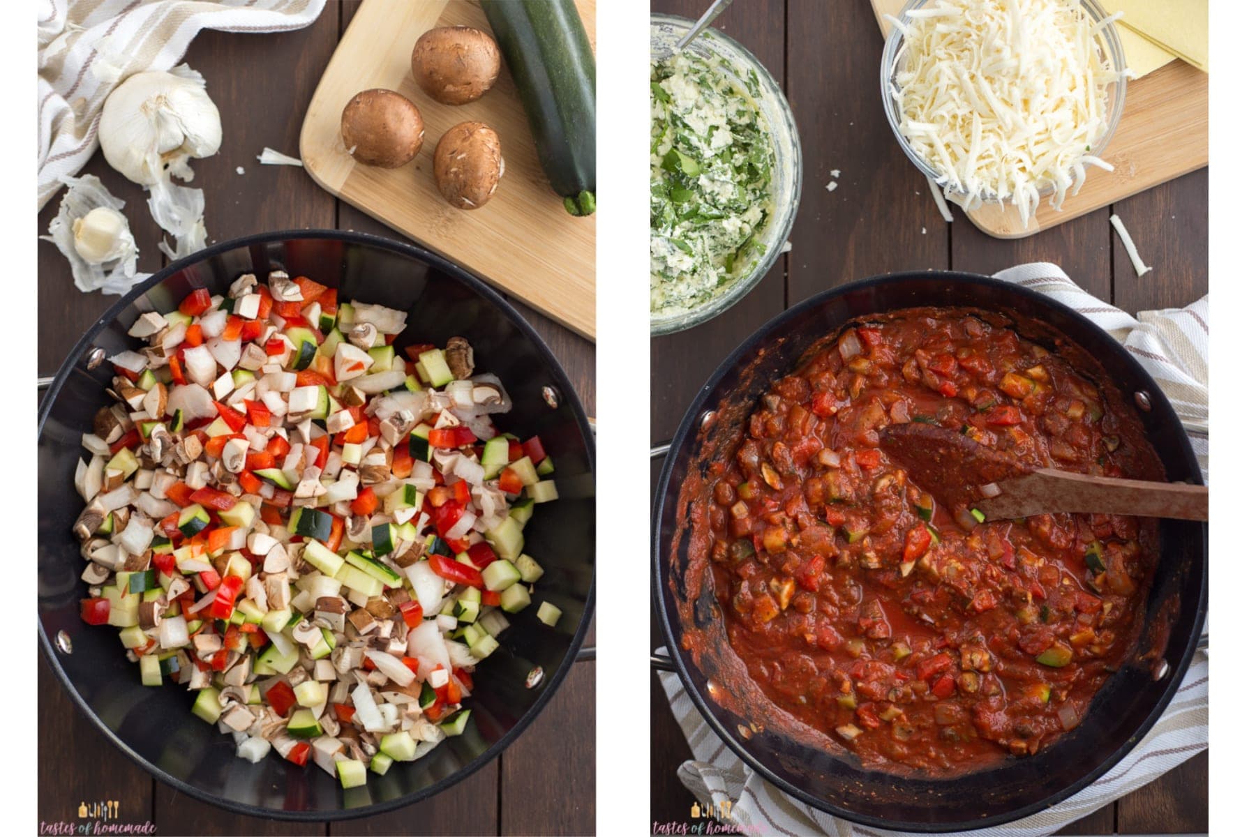 Easy Vegetarian Lasagna