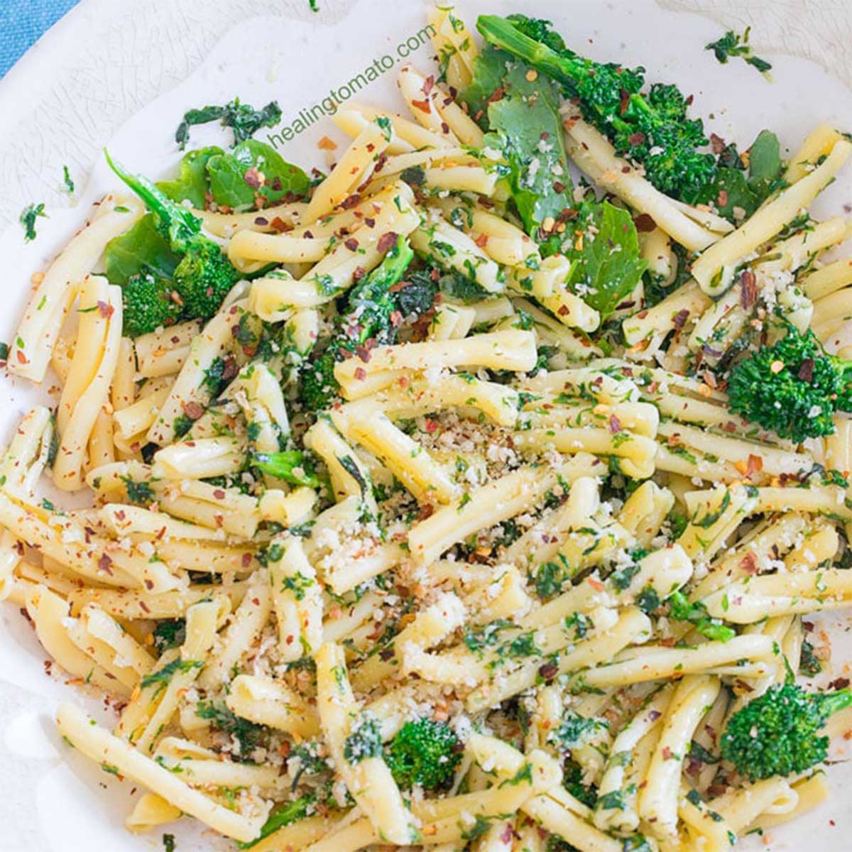 Casarecce Pasta With Broccolini Rabe