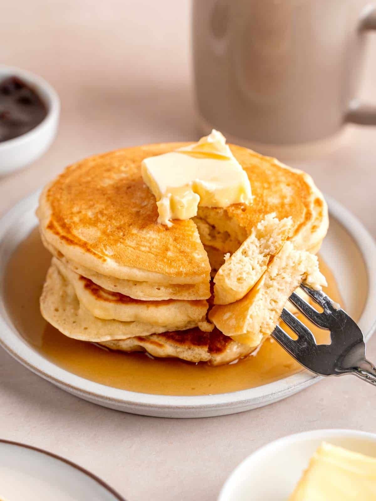 Fluffy Kefir Pancakes