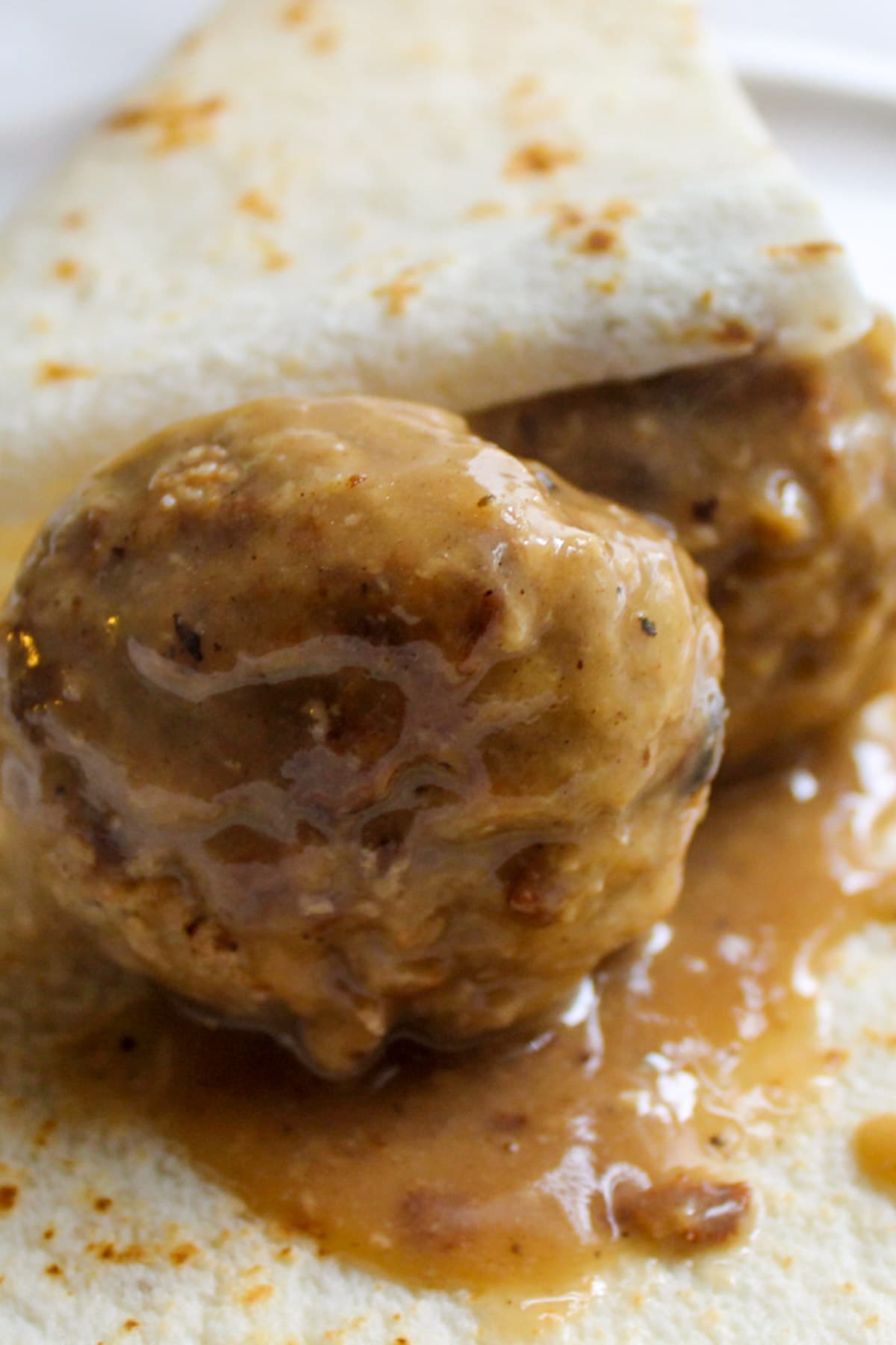 Norwegian Meatballs with Lefse