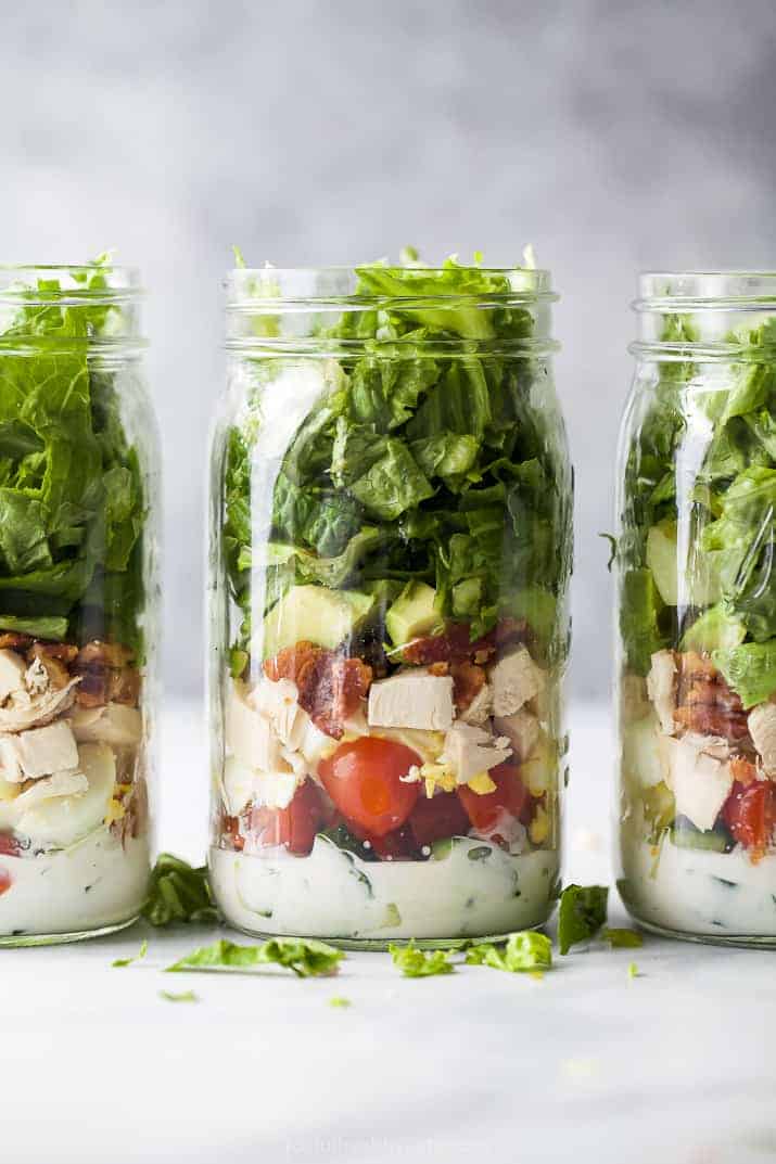 Mason Jar Cobb Salad