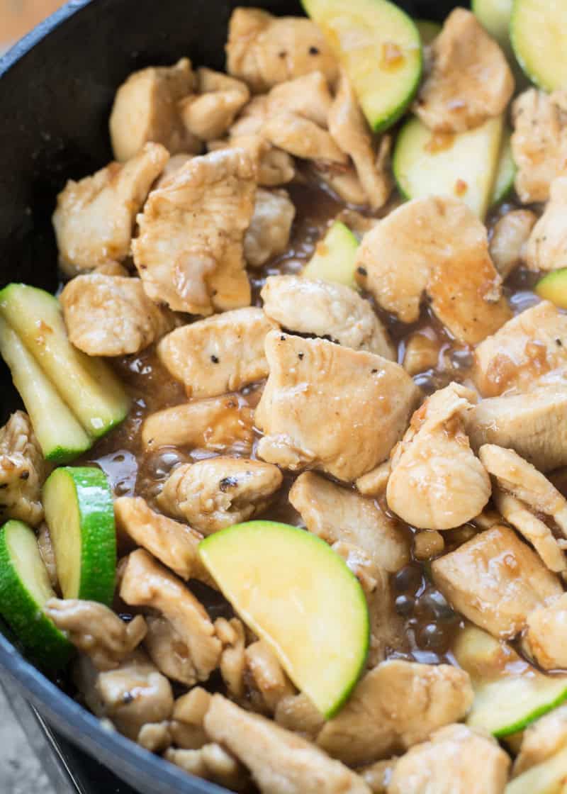 Keto Chicken Zucchini Stir
