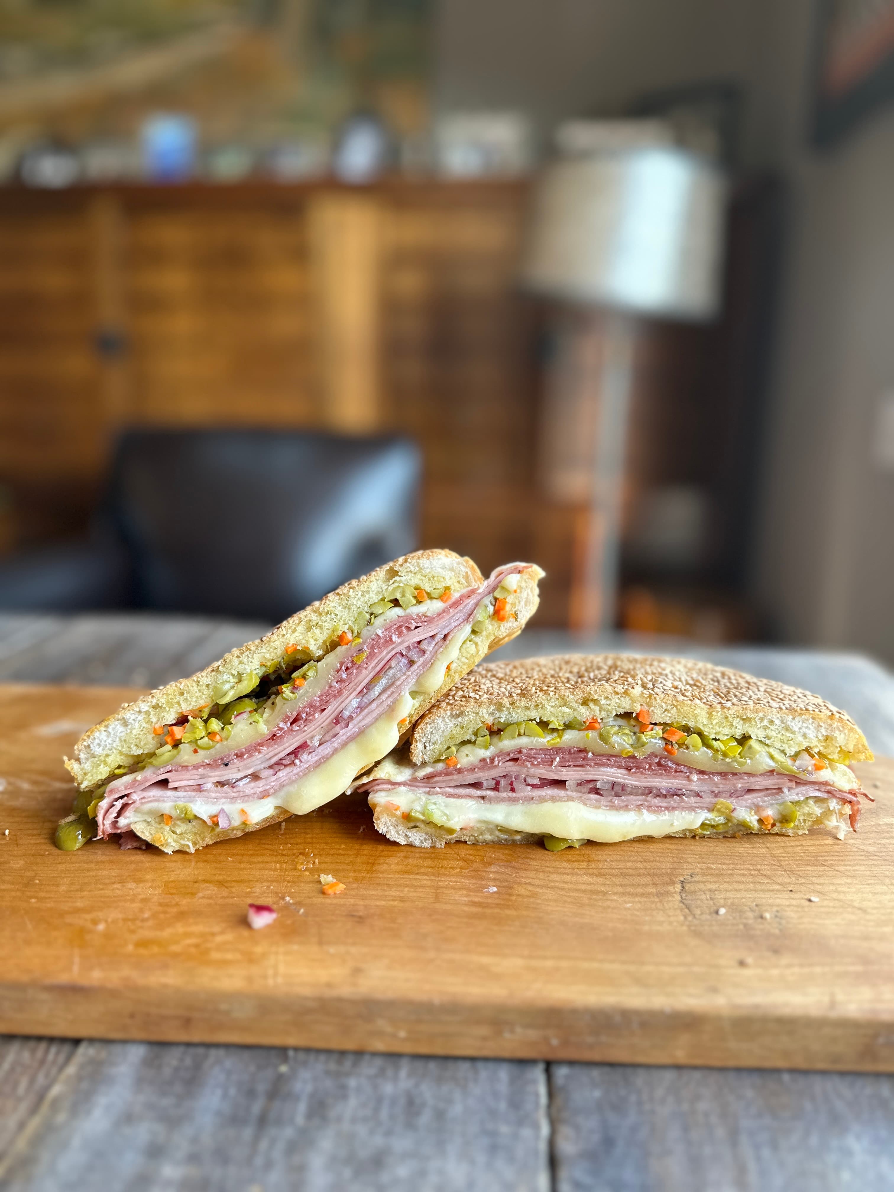 Muffaletta Sandwich With California Olives