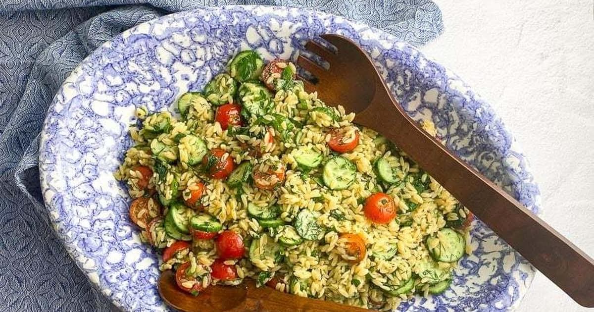 Low FODMAP Orzo Salad