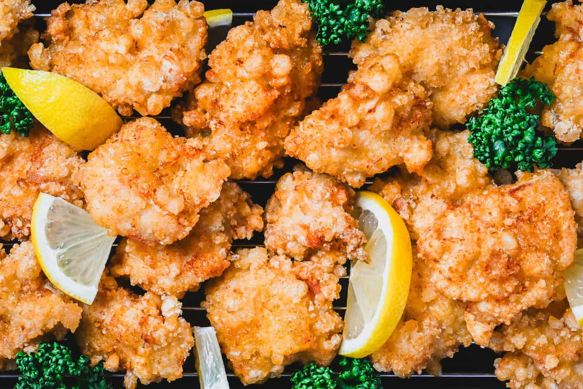 Chicken Breast Karaage with Lemon