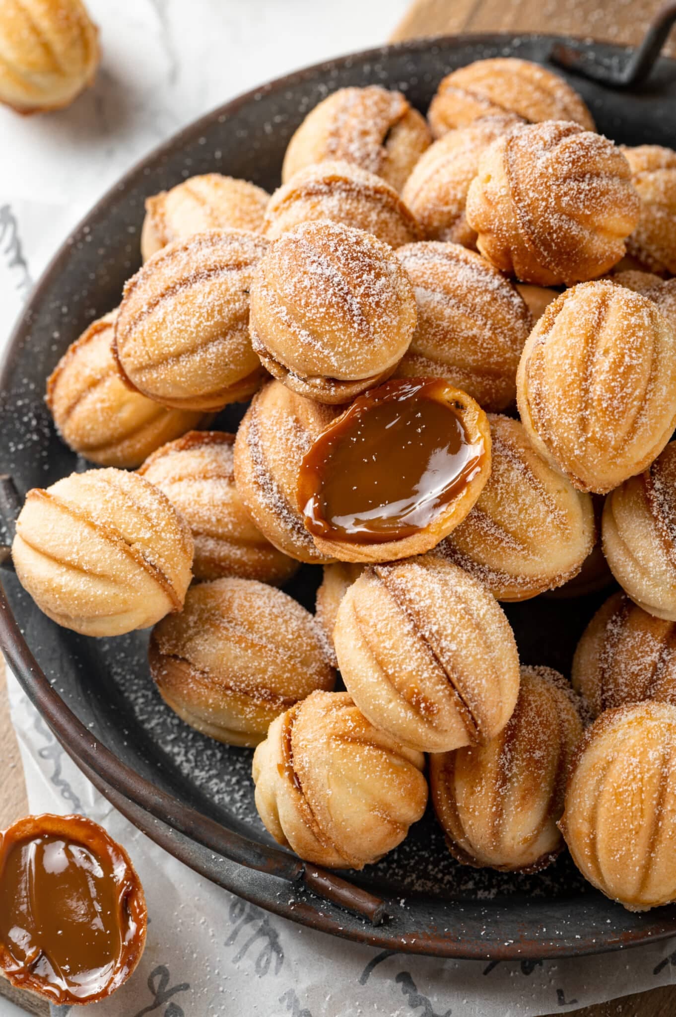 Simple Walnut Cookies with Dulce de Leche (Oreshki)