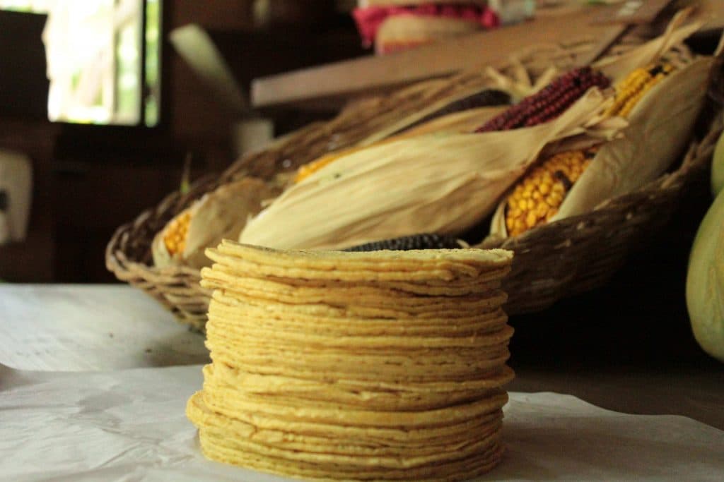 Traditional Mexican Corn Tortillas at Xcaret