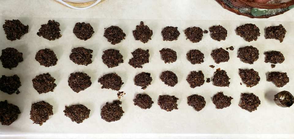 No Bake Chocolate Haystack Cookies