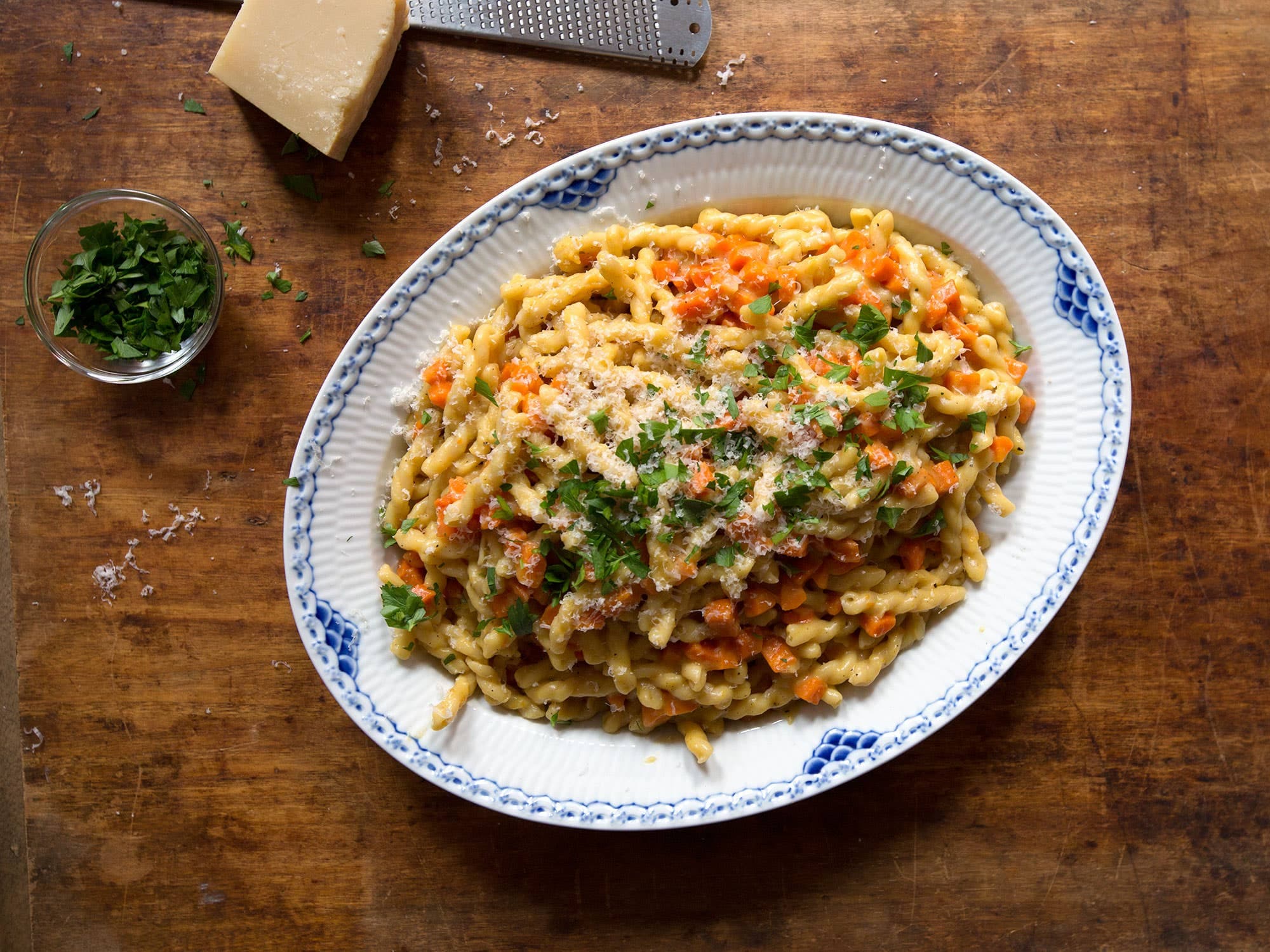 Pasta with Carrots, Risotto