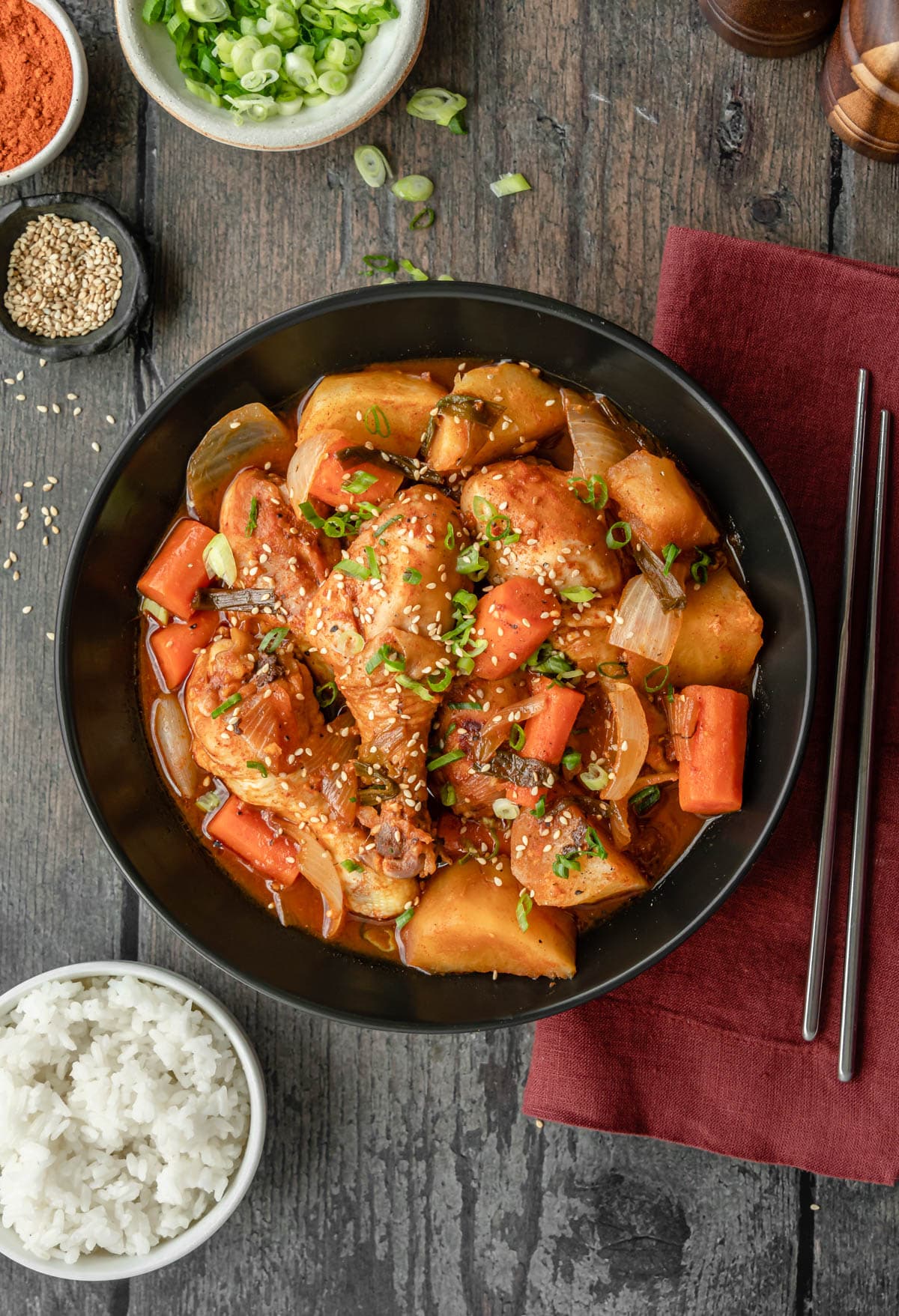 Dakdoritang (Spicy Korean Chicken Stew)