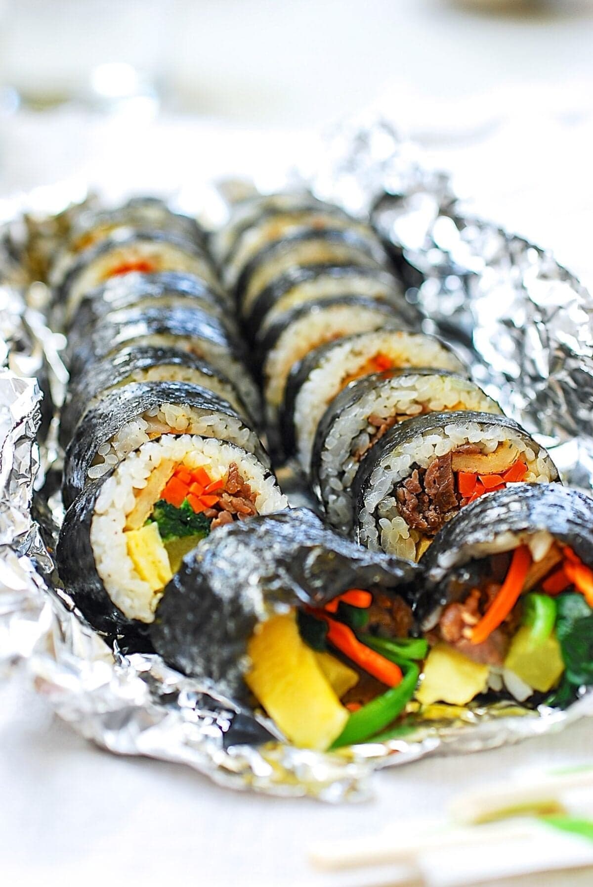 Kimbap (Seaweed rice rolls)