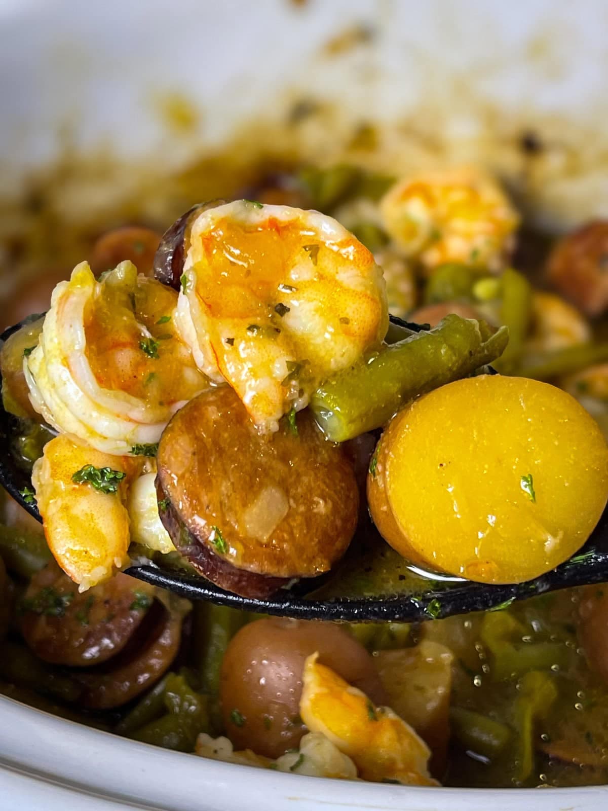 Swamp Potatoes with Shrimp