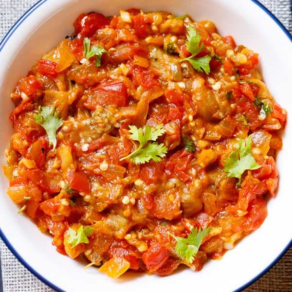 Baingan Bharta Recipe (Mashed Eggplant)