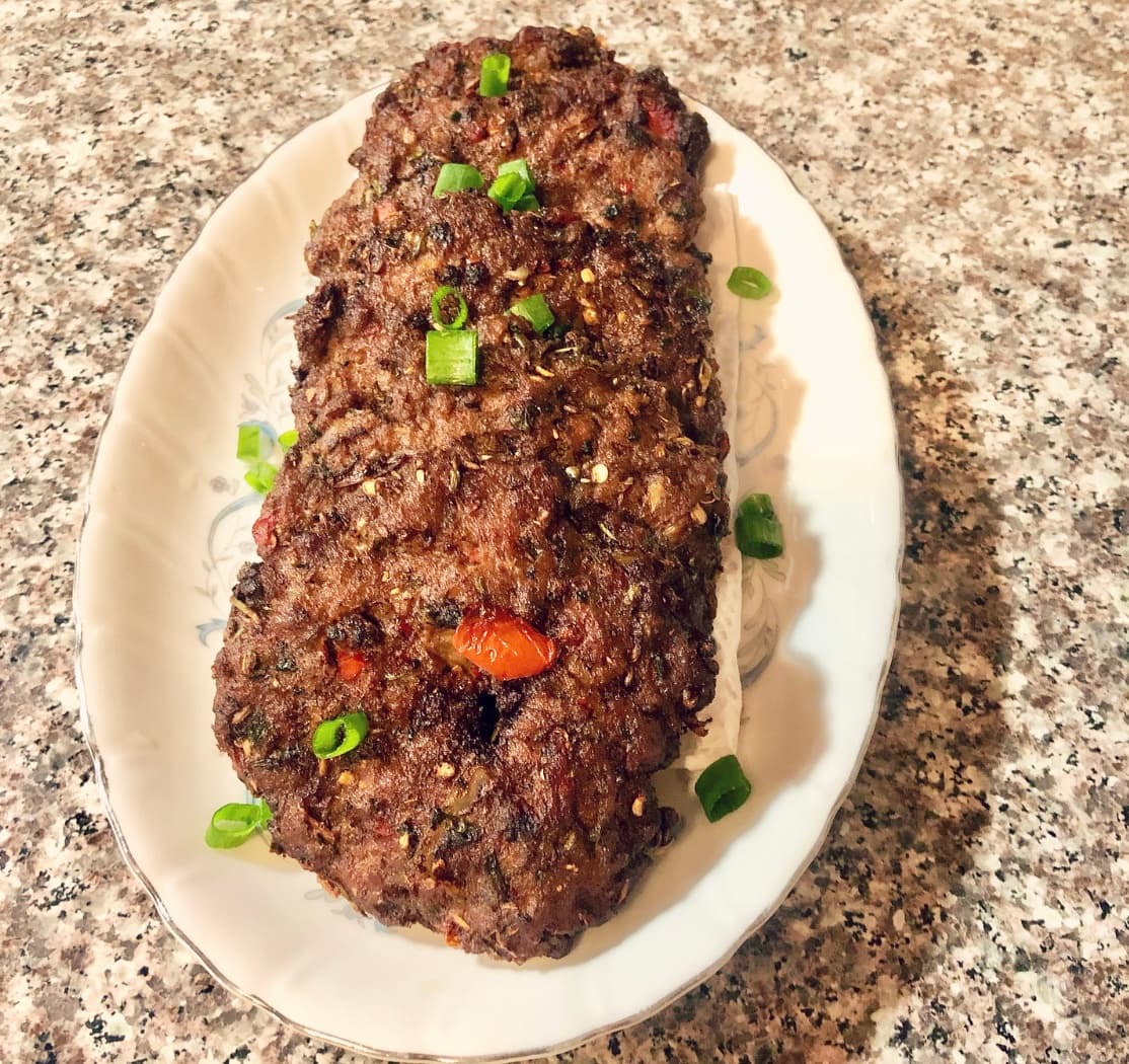 Authentic pakistani chapli kebab/kabob