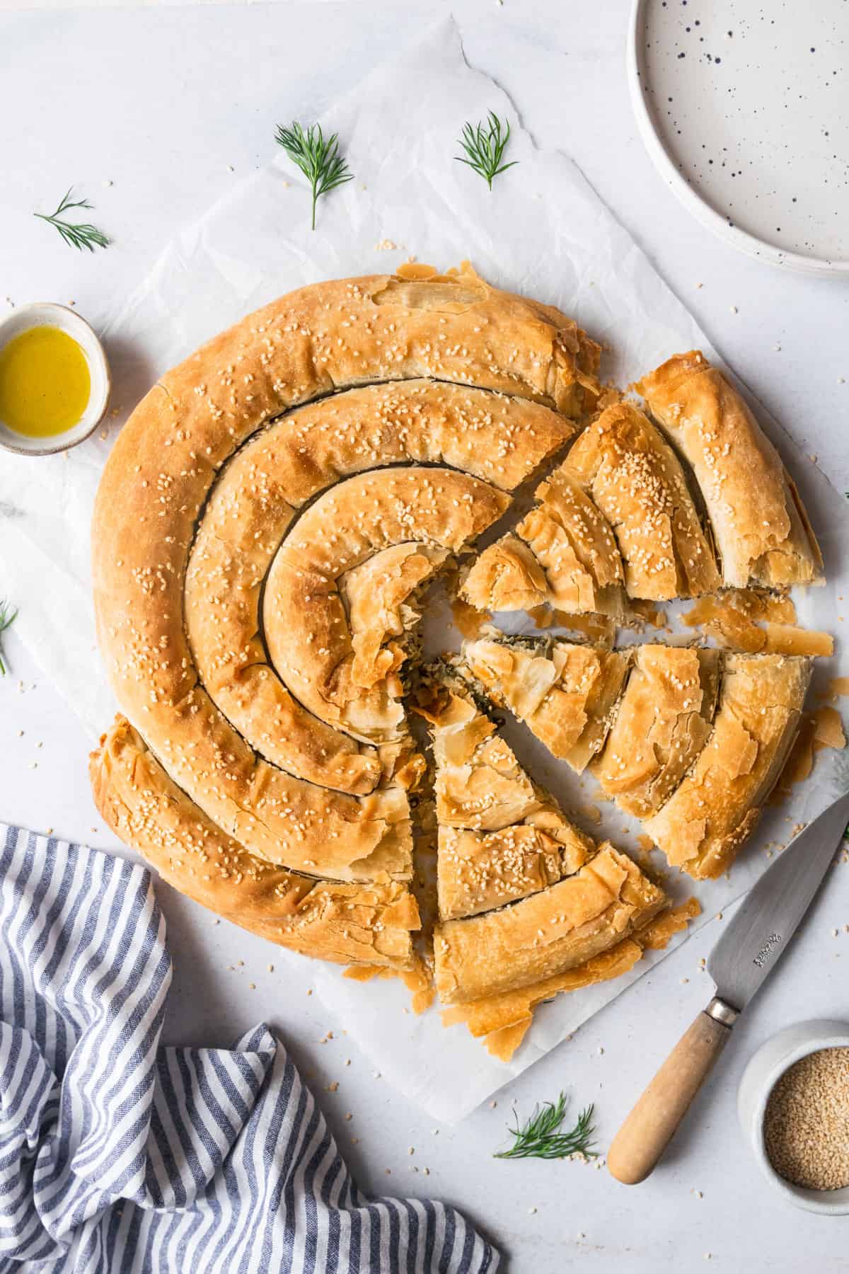 Spanakopita Recipe (Greek Spinach and Feta Pie)