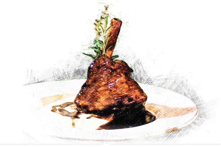 Glazed Shoulder of Xisqueta Lamb