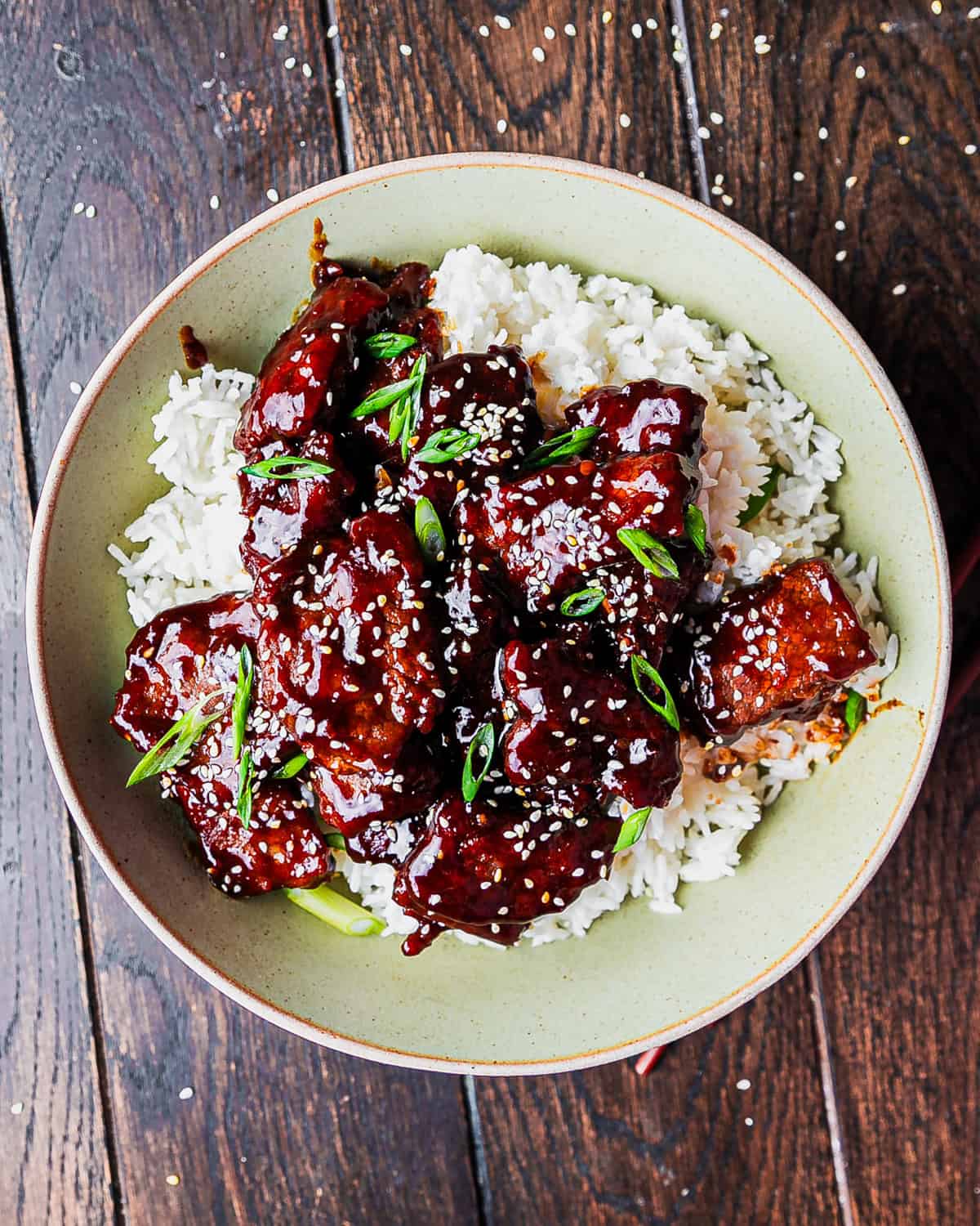 Easy Sticky Crispy Mongolian Beef