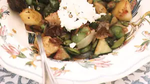 Farmers’ Market Vegetables with California Chèvre