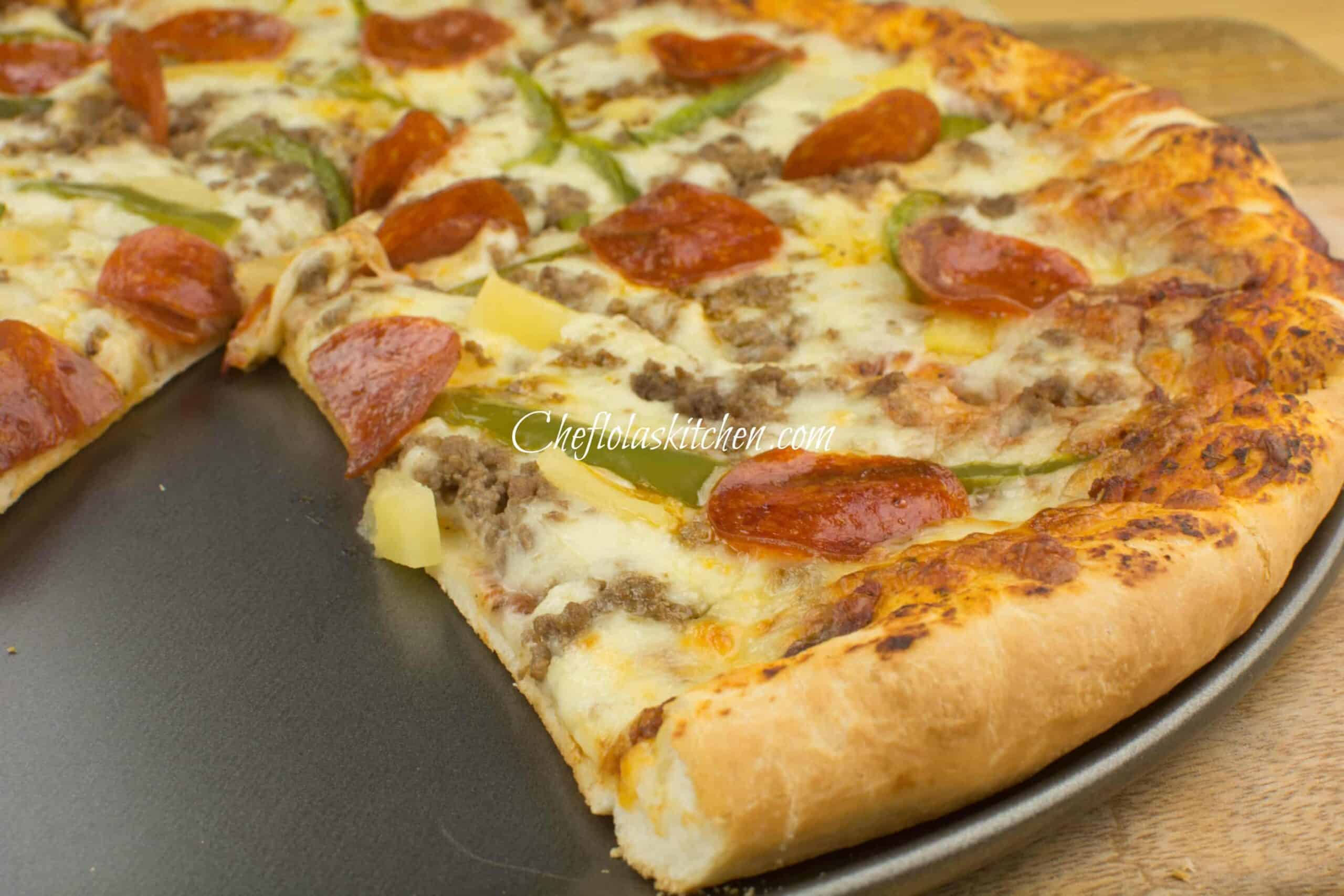 Lola's homemade pizza