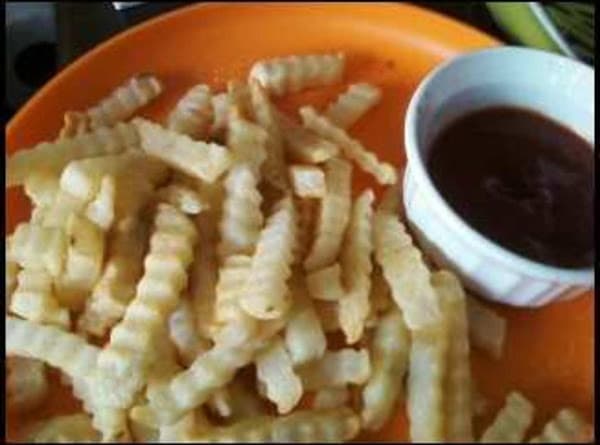 Homemade Crinkle Fries w/ Chipotle ketchup