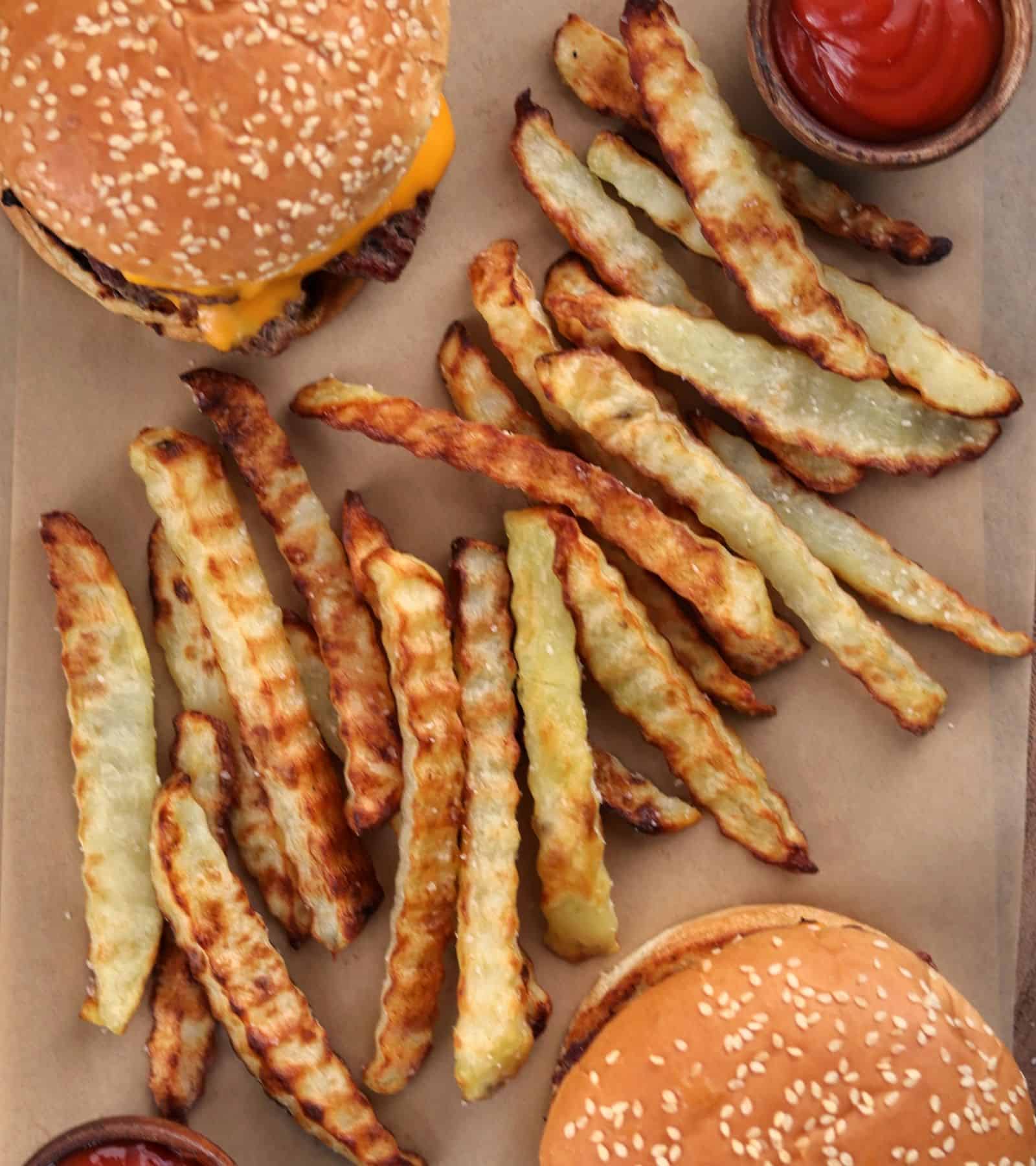 Crinkle Cut Fries (Baked or Air Fried)