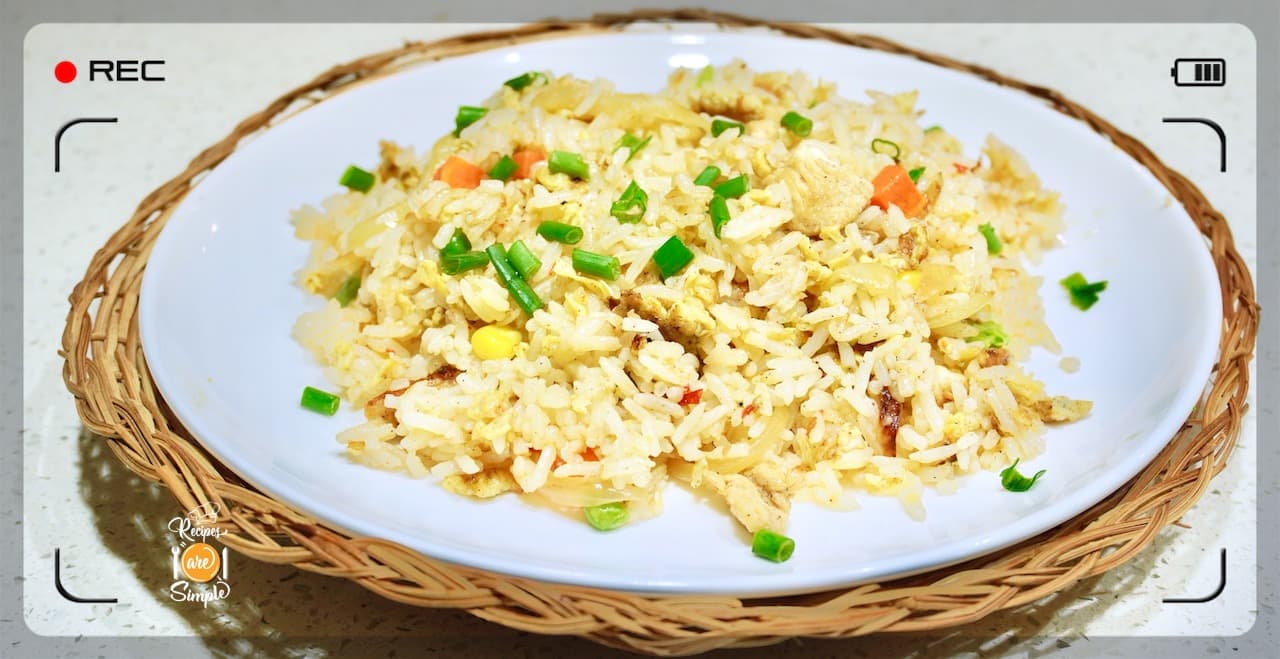 Singapore Chicken Fried Rice