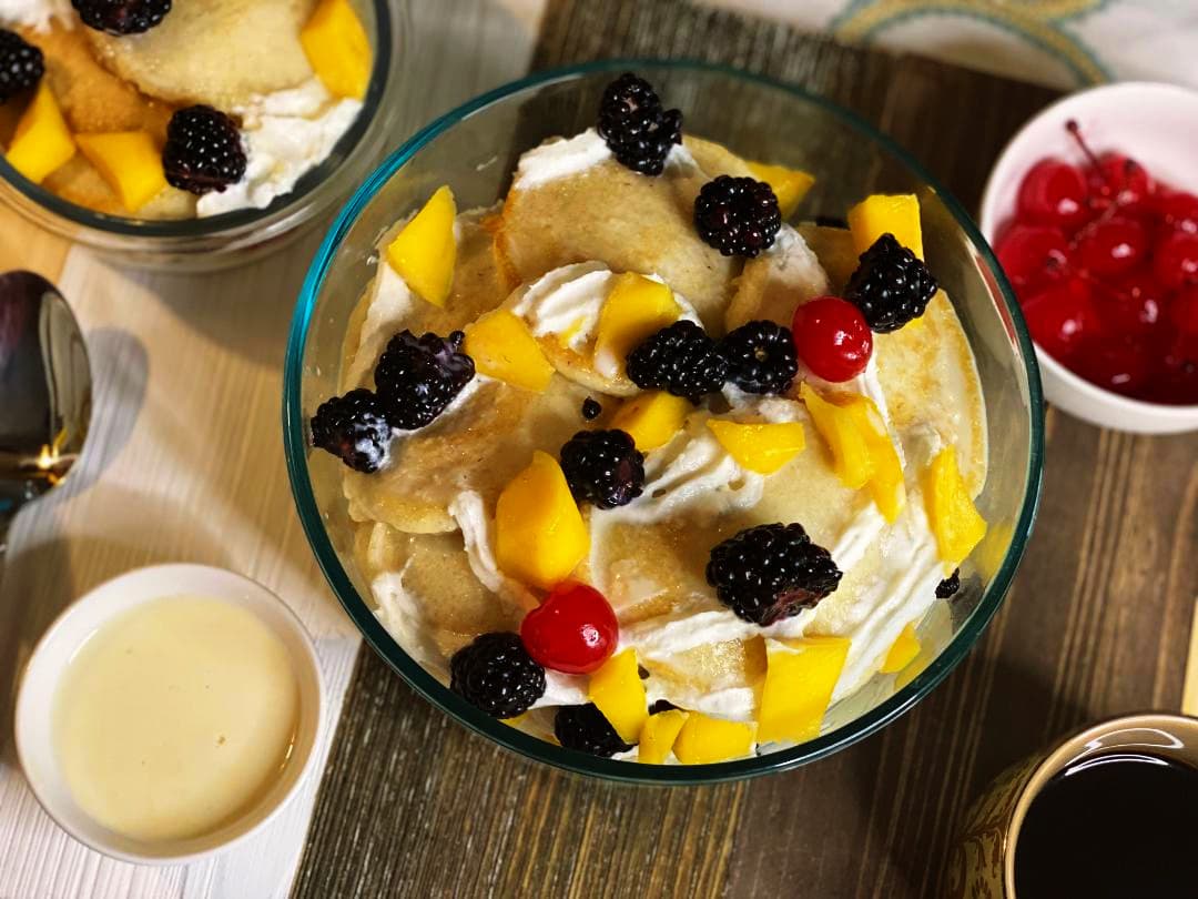 Tres Leches Mini Pancake Parfait