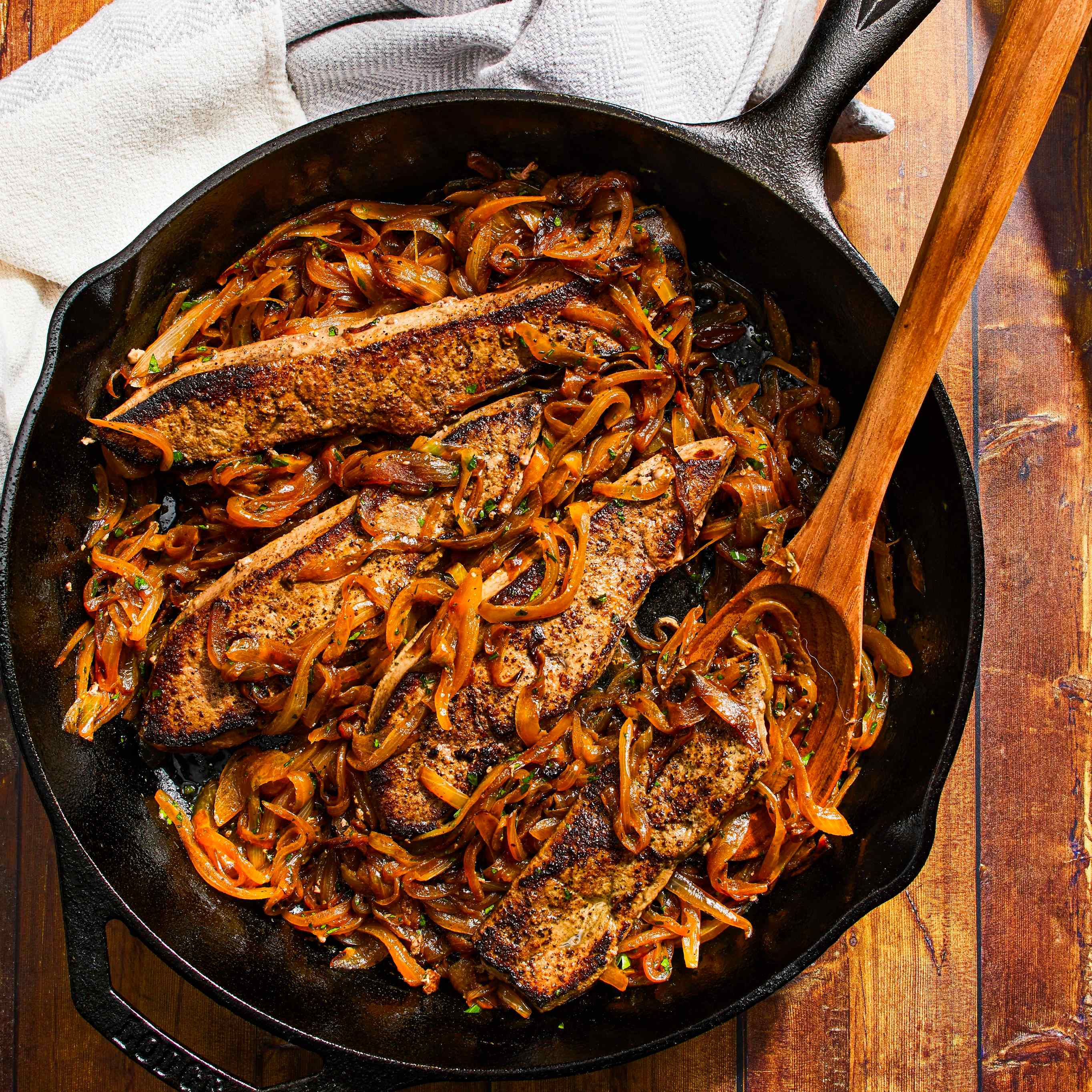 Sautéed Calf's Liver and Onions