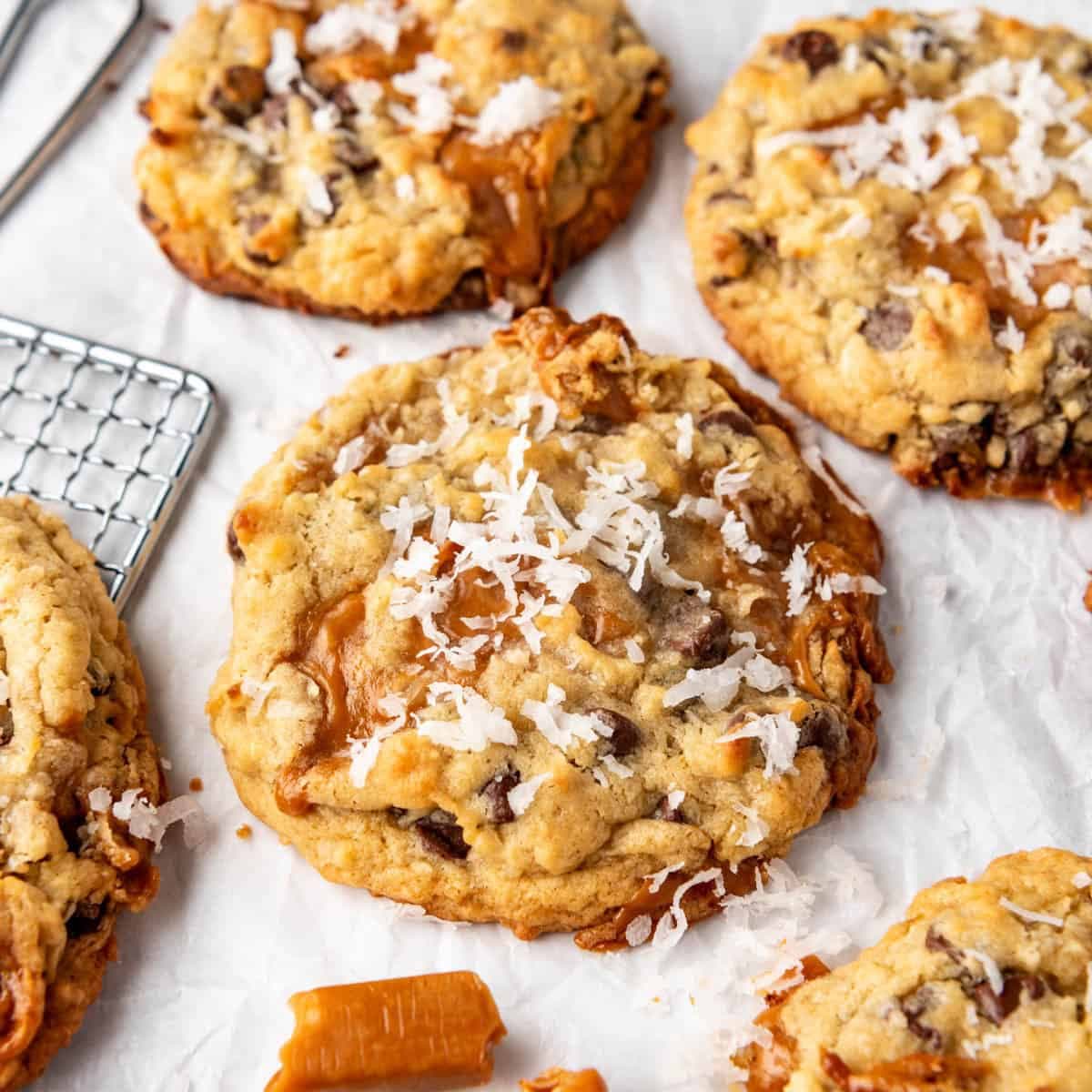 Levain Caramel Coconut Cookies