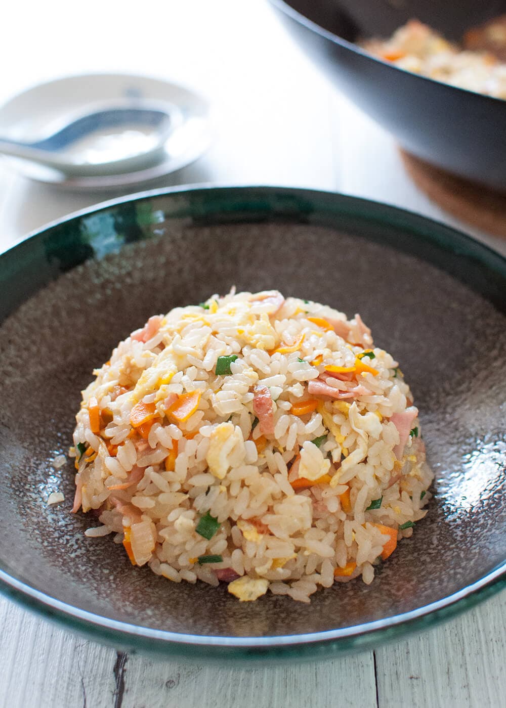 Japanese Fried Rice (Chāhan) with Instant Seasoning