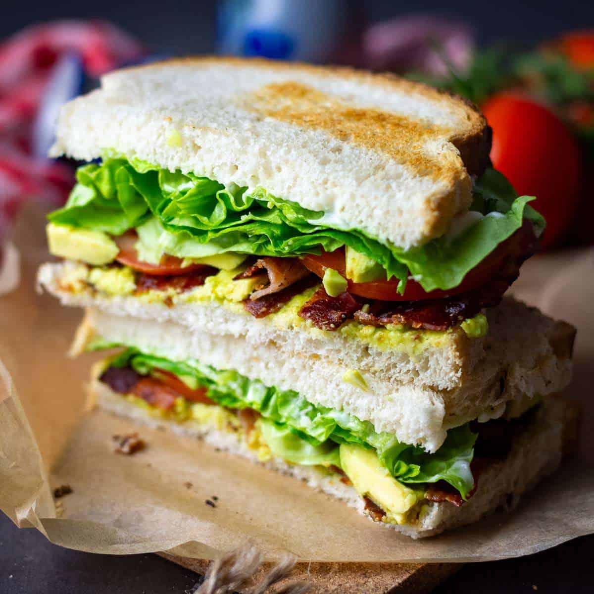 BLTA Sandwich (Bacon, Lettuce, Tomato & Avocado)