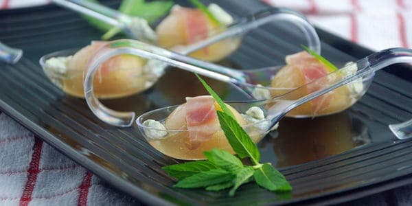 Melon Soup Spheres