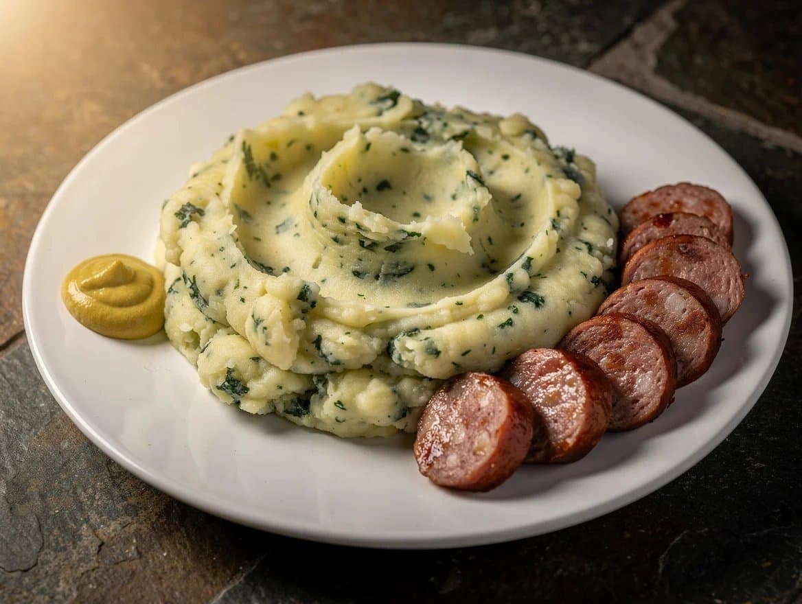Stamppot Boerenkool (Dutch Kale and Potato Mash)