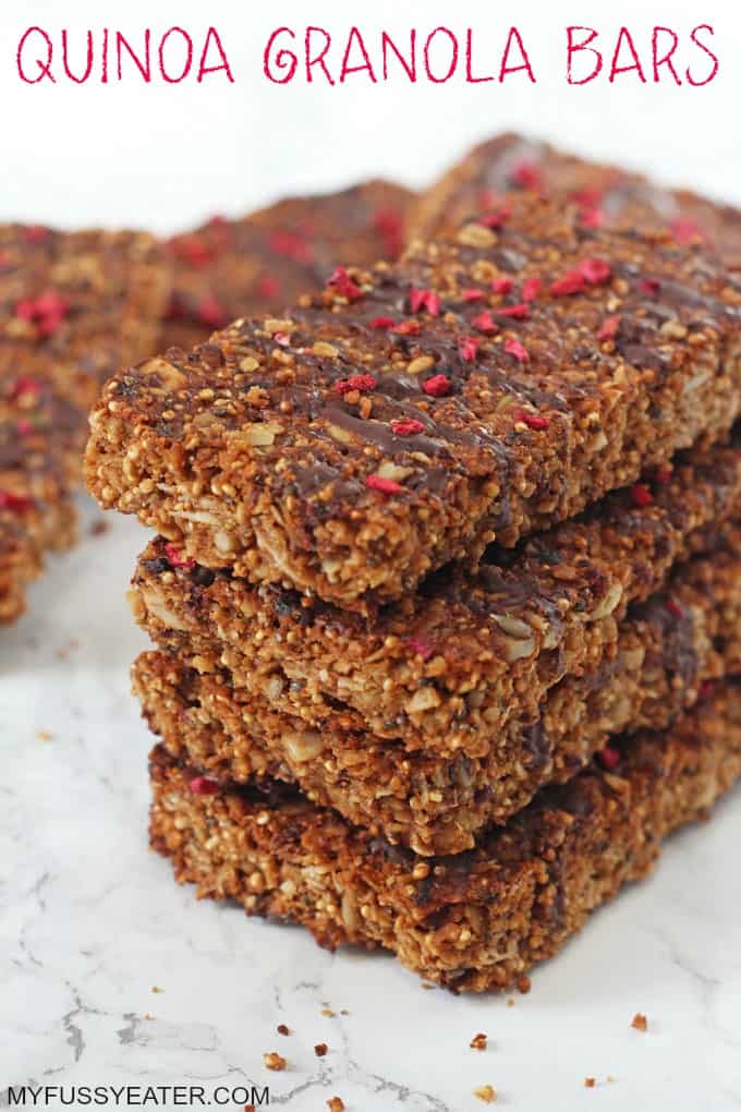Chocolate Quinoa Granola Bars