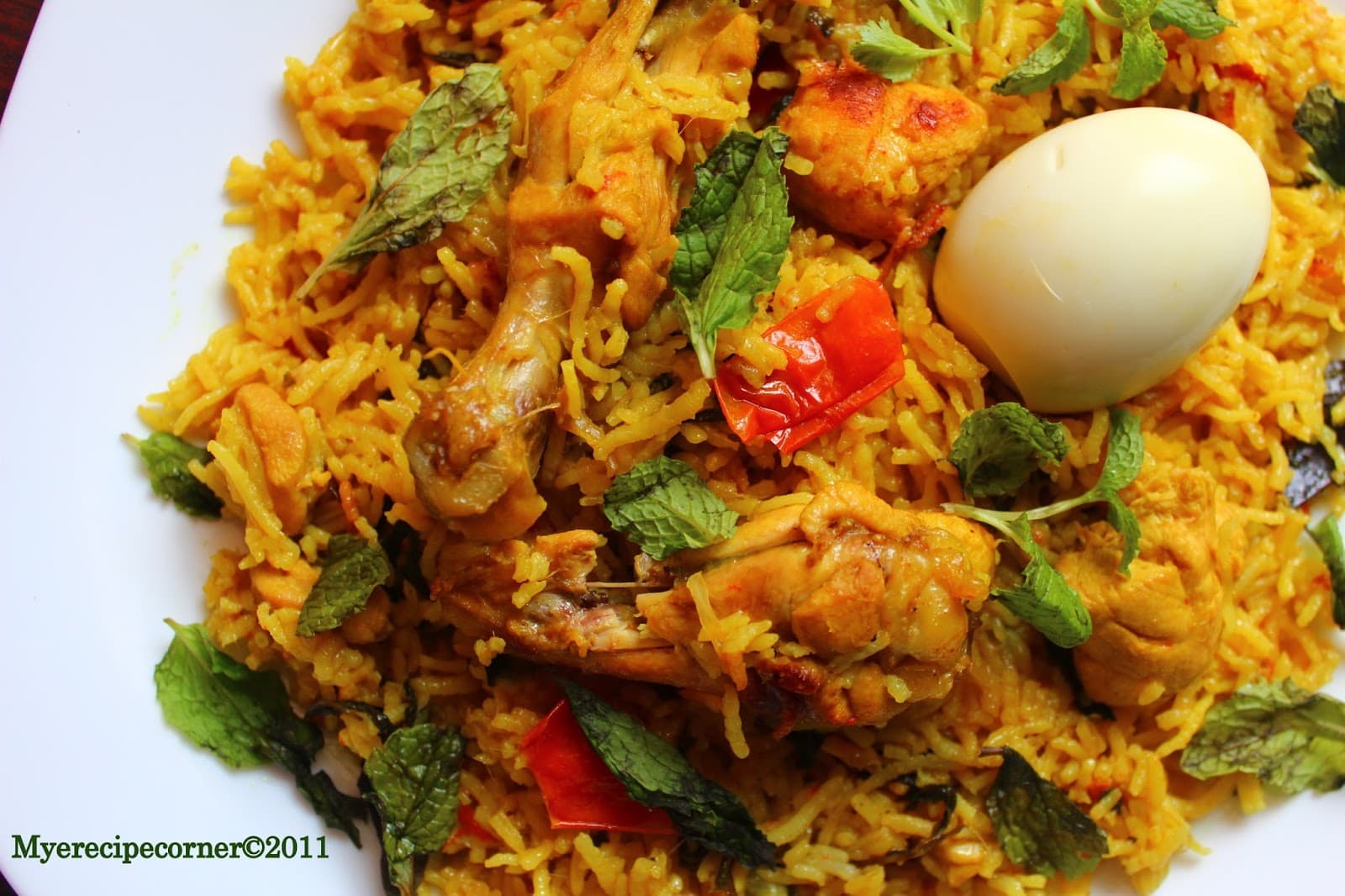 Muslim-Style Chicken Biryani