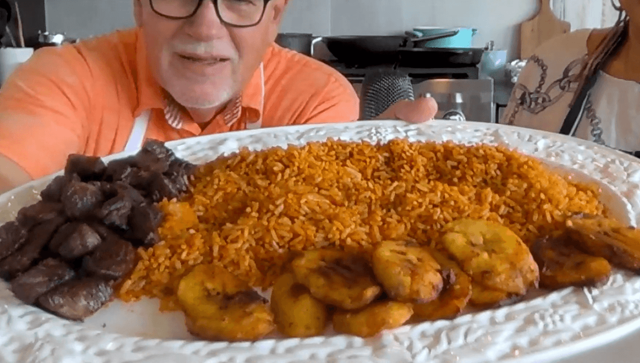 Nigerian Comfort Food - Jollof Rice, Egusi Soup and Fufu