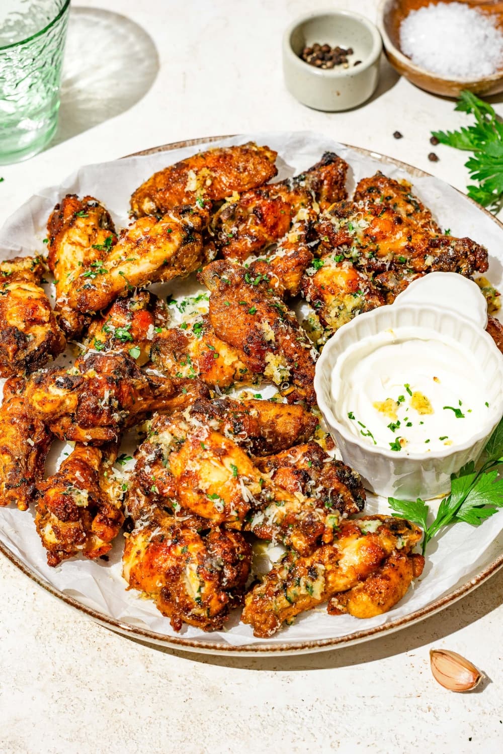Garlic Parmesan Wings (Wingstop Recipe)