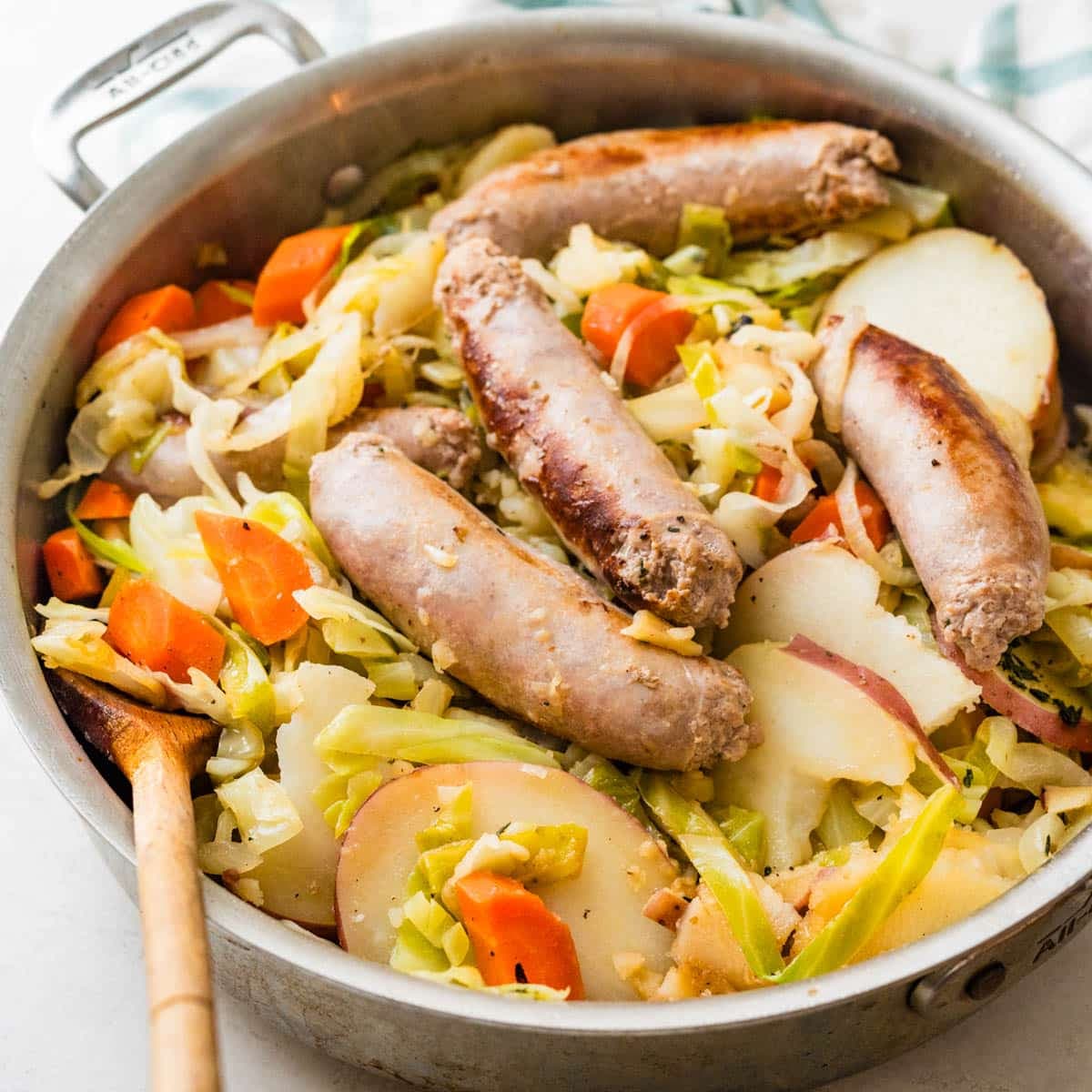 Irish Banger Skillet (Sausage Cabbage and Potatoes)