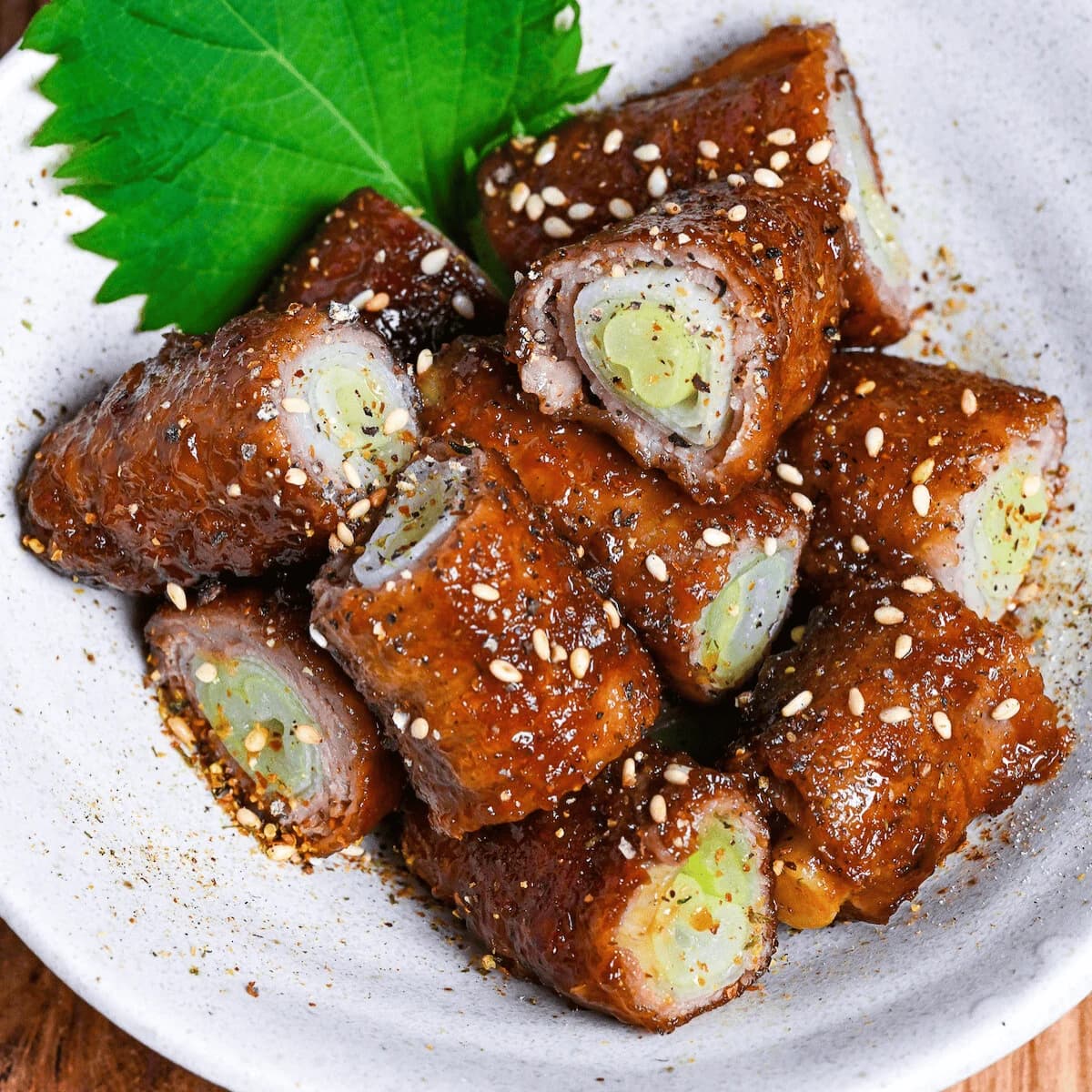 Beef Negimaki (Beef & Leek Rolls)