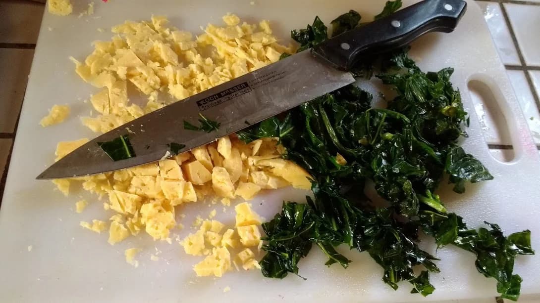 Crustless Chaya and Cheese Quiche