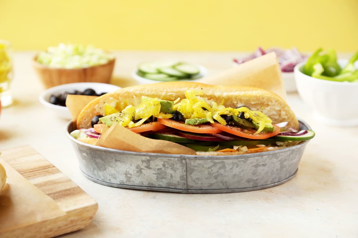 Veggie Delightful Sandwich à La Subway