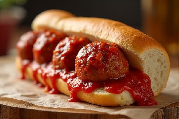 Meatball Marinara Sandwich