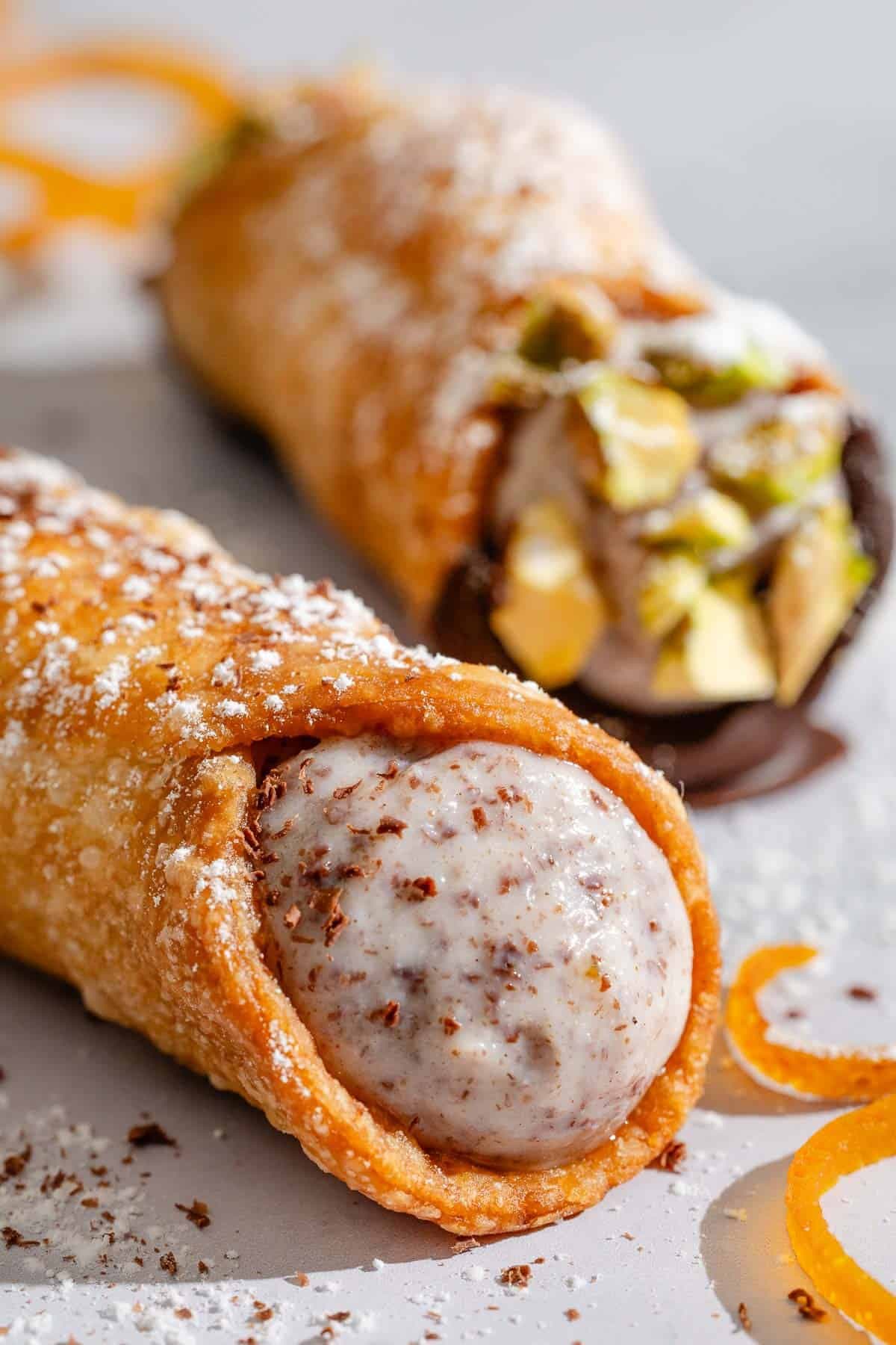 Homemade Cannoli Shells and Filling
