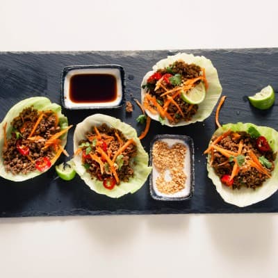 Thai minced beef salad (Laab)