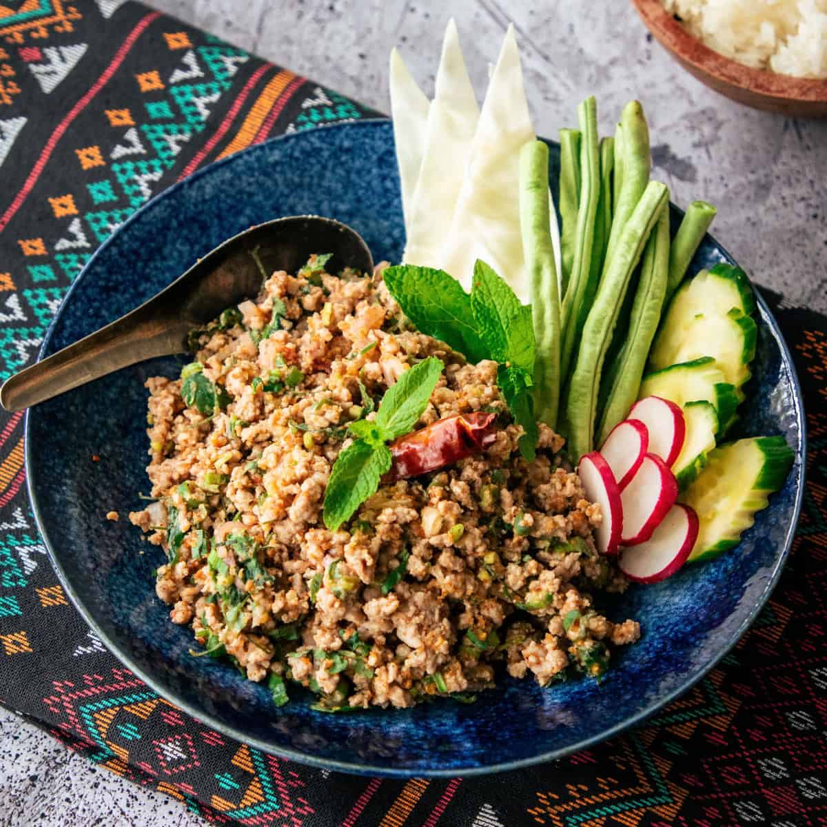 Authentic Thai Laab with Pork (Laab Moo)