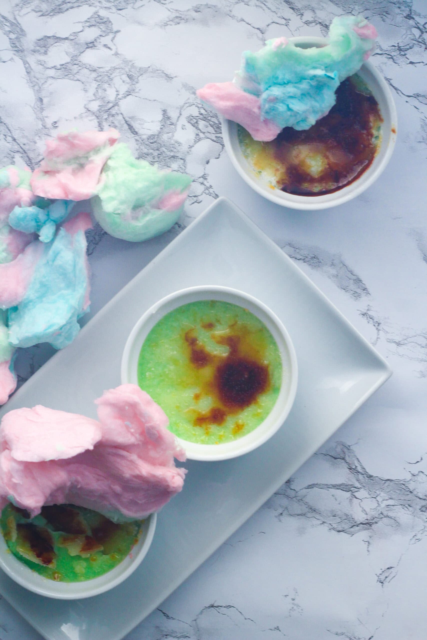 Cotton Candy Creme Brulee