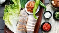 Korean Pork-Belly Wraps (Bo Ssam)